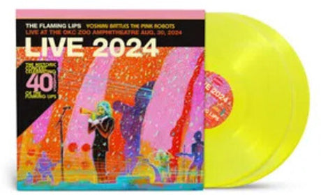 Yoshimi Battles The Pink Robots: Live At The Zoo Amphitheatre, Oklahoma City, August 30, 2024 with two yellow vinyl records
