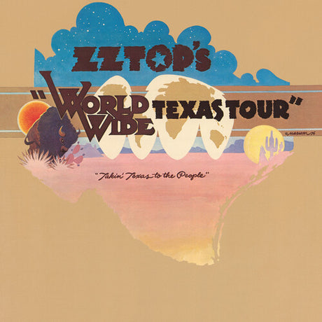 ZZ Top - World Wide Texas Tour album cover. 