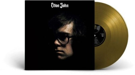 Elton John Self Titled Album cover with Gold Vinyl record