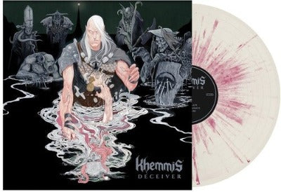 Khemmis Deciver album cover and limited edition colored vinyl