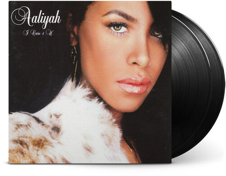 Aaliyah - I Care 4 U album cover and 2 black vinyl.