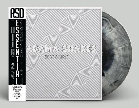 Alabama Shakes - Boys & Girls album cover with Black & White swirl colored vinyl