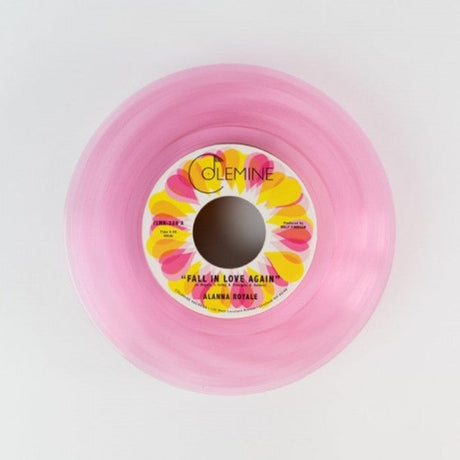 Alanna Royale - Fall in Love Again pink 7" vinyl record