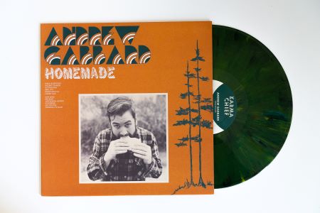 Andrew Gabbard - Homemade album cover with camo green vinyl record
