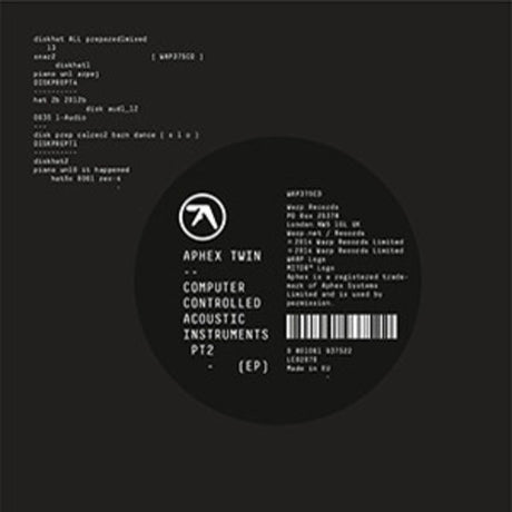 Aphex Twin - Computer Controlled Acoustic Instruments Pt. 2 (EP) cover.
