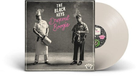 The Black Keys - Dropout Boogie album cover with white vinyl record
