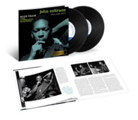John Coltrane - Blue Train album cover, booklet, and 2 black vinyl.