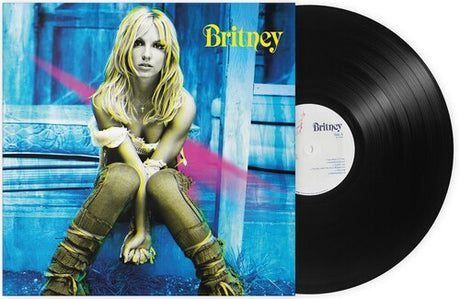 Britney Spears - Britney album cover and black vinyl. 