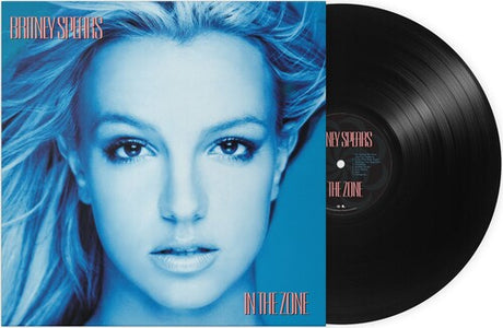Britney Spears - In The Zone album cover and black vinyl.