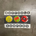 Butthole Surfers - Independent Worm Saloon Promo Pin Set Front