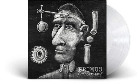 Primus - Conspiranoid album cover and white vinyl.