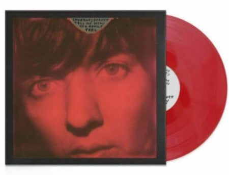 Courtney Barnett - Tell Me How You Really Feel album cover and red vinyl record