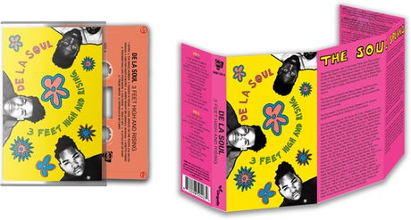 De La Soul - 3 Feet High And Rising Orange cassette, cover art, and insert. 