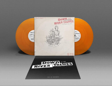 Liam Gallagher - DOWN BY THE RIVER THAMES album cover and 2 orange vinyl.