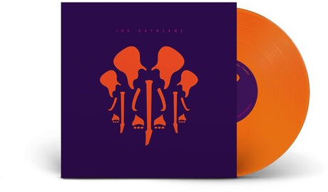 Joe Satriani - The Elephants of Mars album cover and orange vinyl.