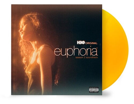 Euphoria Season 2 Soundtrack album cover with Orange colored vinyl record