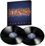 Def Leppard - Euphoria album cover and 2 black vinyl.