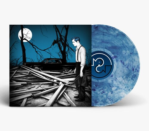 Jack White - Fear of the Dawn album cover and bue marble vinyl.