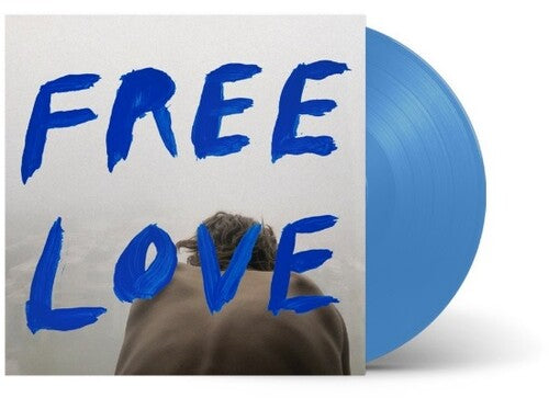 Sylvan Esso - Free Love album cover with sky blue vinyl.