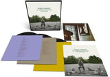 George Harrison - All Things must pass 50th anniversary 3LP box set items, including cover, records, and poster image