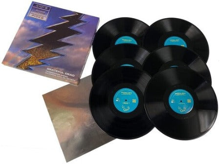 Grateful Dead Dick's Picks Volume 19 6-LP box set cover with 6 black vinyl records and graphic insert