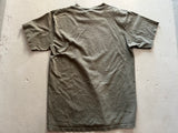 Vintage Phish Rainbow Logo Army Green T-Shirt - Rear View of Blank army green shirt