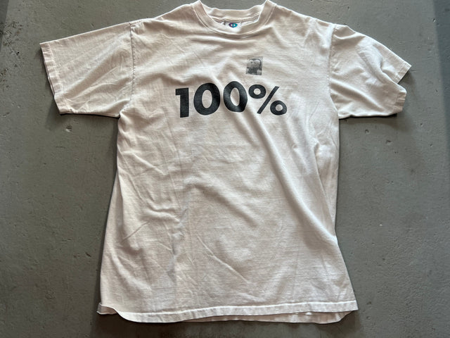 Sonic Youth 100% Dirty Summer Vintage White Shirt Front Image "100%"
