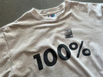 Sonic Youth 100% Dirty Summer Vintage White Shirt Close Up Of Front Image "100%"