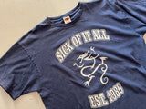 Sick of it all Est. 1986 Navy Blue Vintage T-Shirt Front Close Up