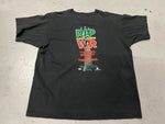 Rap Declares War Vintage Shirt - photo of backside with print stating "Rap Declares War on Violence, Poverty, and Ignorance Tour 1992-93"
