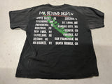 Vintage Pantera Tour Shirt - Photo of backside of shirt showing Far Beyond Driven tour dates and image of drill behind tour dates