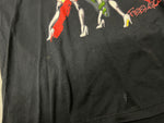 Vintage Motley Crue Dr. Feel Good Tour Shirt - Photo of front of shirt showing areas of discoloration under front image