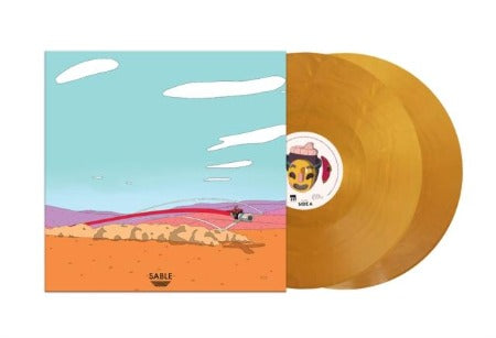 Japanese Breakfast - Sable Video Game Soundtrack album cover with gold colored vinyl records