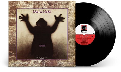 John Lee Hooker - The Healer album cover and black vinyl.