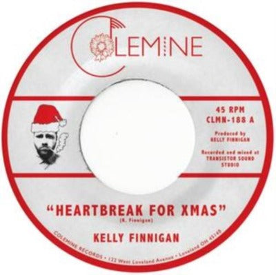 Kelly Finnigan - Heartbreak For Christmas 7 inch single record label