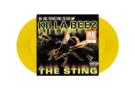 Killa Beez - The Sting album cover and 2 Yellow Vinyl.