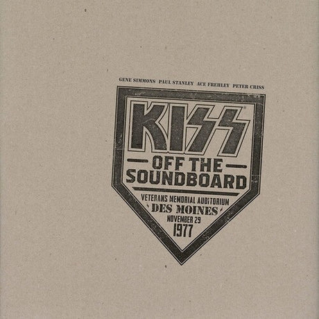 Kiss - KISS Off The Soundboard: Live In Des Moines 1977 album cover.