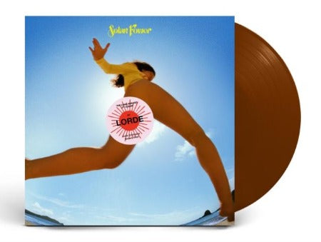 Lorde - Solar Power album cover with brown vinyl record