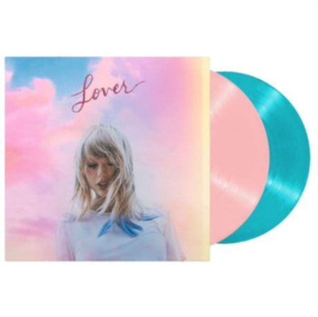 Taylor Swift - Lover album cover with pink and blue 2LP.