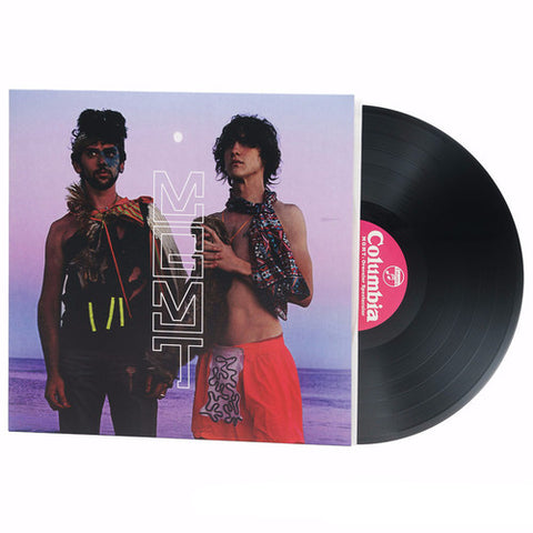MGMT - Oracular Spectacular album cover and black vinyl.
