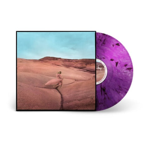 Margo Price - Strays album cover and purple smoke vinyl.
