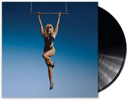 Miley Cyrus - Endless Summer Vacation album cover and black vinyl.