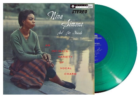 Nina Simone & Friends - An Intimate Variety of Vocal Charm album cover with emerald green vinyl