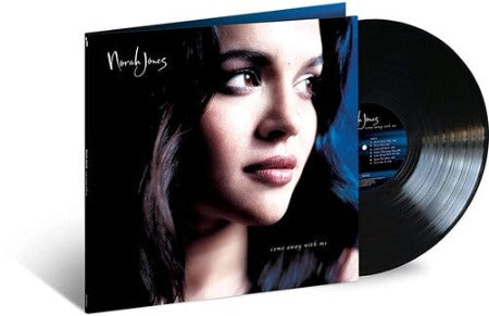 Norah Jones - Come away with me album cover with black vinyl record
