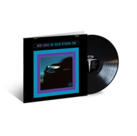 Oscar Peterson Trio - Night Train album cover and black vinyl.