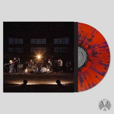 Osees - Levitation Sessions Volume 2 album cover and red vinyl record with blue splatter