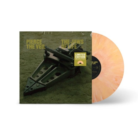 Pierce the Veil - Jaws of Life album cover and dreamsicle orange colored vinyl.
