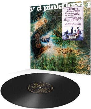Pink Floyd - A Saucerful of Secrets Mono Mix album cover with black vinyl record