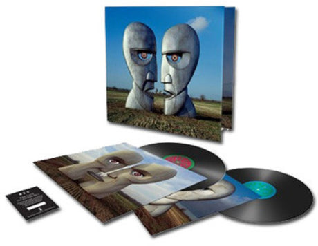 Pink Floyd - Division Bell album cover, inserts, and 2 black vinyl.