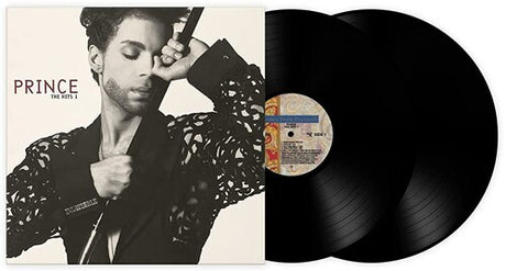 Prince - The Hits 1 album cover and 2 black vinyl.